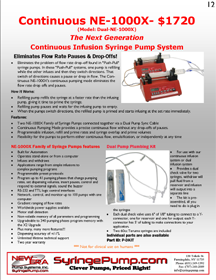 Continuous NE-1000X Brochure